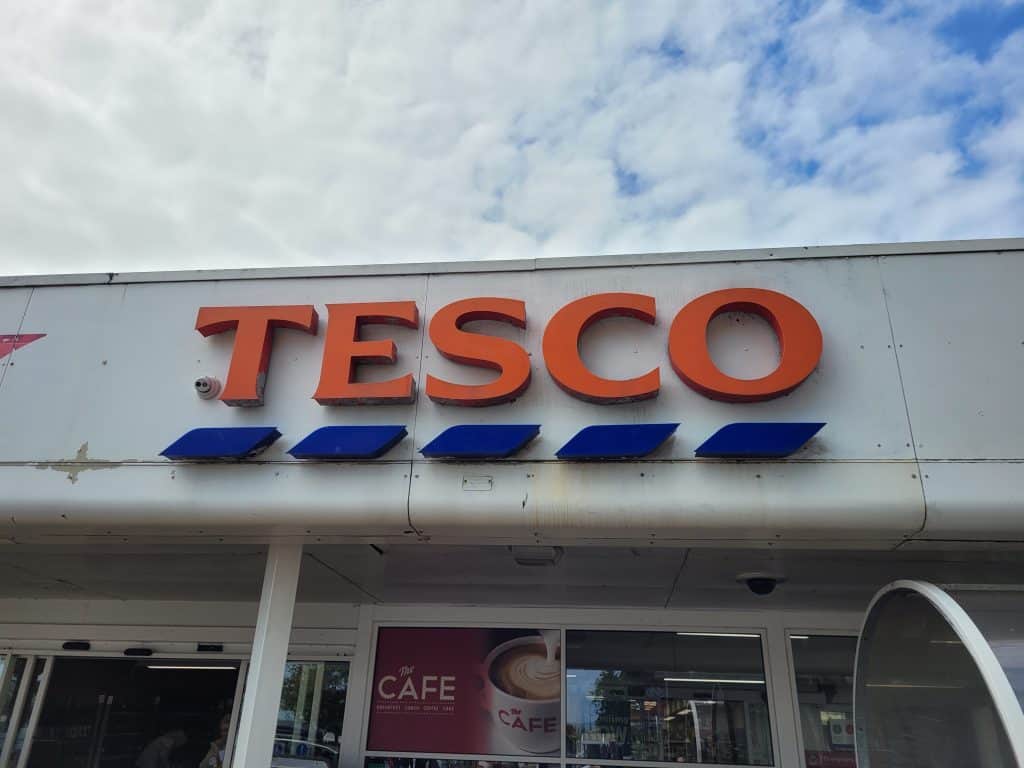 Tesco sign