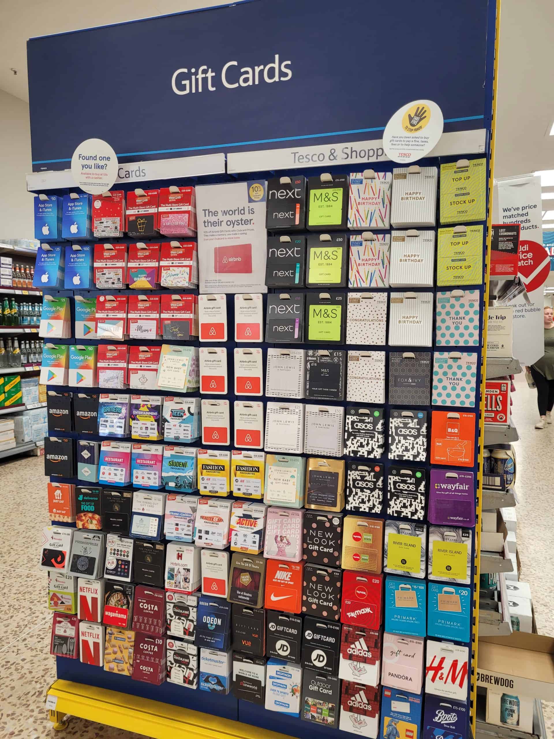 What Gift Cards Does Tesco Sell in the UK? [Full List] Brit Buyer